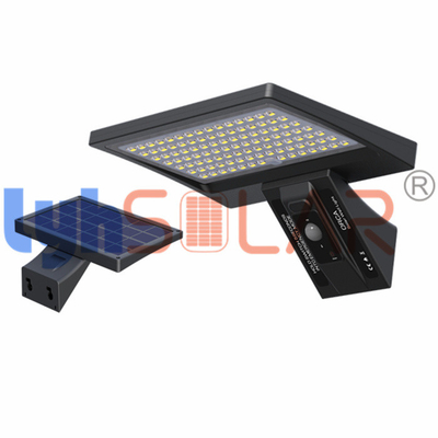 Luzes pretas do sensor 8W solar exteriores com aprovação de RoHS do CE da saída 1000Lm