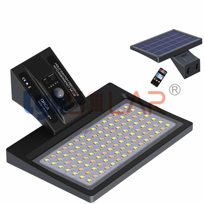 A plataforma solar exterior do sensor de movimento do preto 8W ilumina a aprovação impermeável de RoHS do CE de 3000-6000k IP65