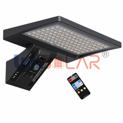 A plataforma solar exterior do sensor de movimento do preto 8W ilumina a aprovação impermeável de RoHS do CE de 3000-6000k IP65