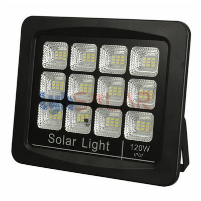 luzes de inundação 40W solares conduzidas pretas 4000lm exterior com aprovação de RoHS de IP65 e de CE