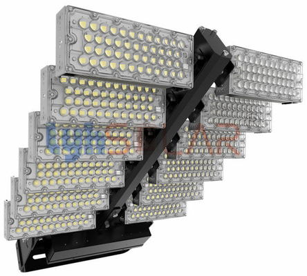 Os esportes conduzidos eficiência de iluminação altos inundam luzes para o estádio com a saída 156Lm excedente