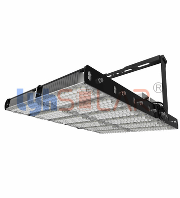 Refletor LED 1500 W preto externo com revestimento em pó anti UV para estádio