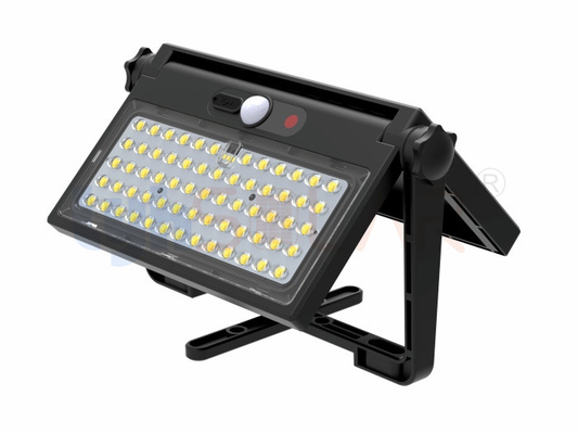 Sensor de PIR Luzes de inundação solar ao ar livre com alto brilho IP65 à prova de água