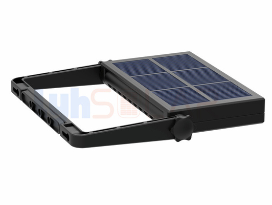 Lâmpadas de inundação solar em forma de almofada preta ao ar livre com mais de 1000Lm com aprovação CE RoHS