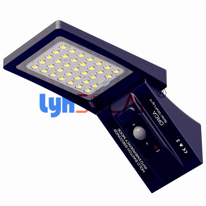Lâmpada leve conduzida solar impermeável do sensor de movimento IP65 com o diodo emissor de luz 34pcs brilhante alto