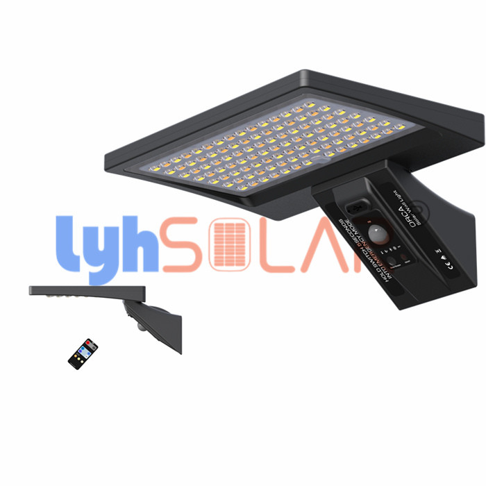 A plataforma solar exterior do sensor de movimento do preto 8W ilumina a aprovação impermeável de RoHS do CE de 3000-6000k IP65