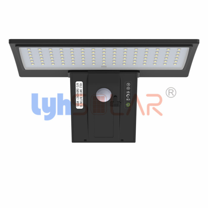 PIR Sensor Solar Sensor Wall ilumina o lúmen largo do ângulo de feixe 520 com o 90pcs de microplaquetas do diodo emissor de luz