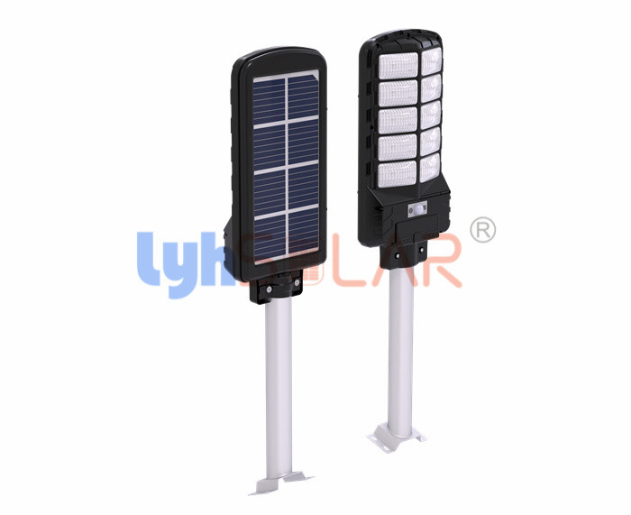 Luzes de rua 9W exteriores postas solares brilhantes altas com tempo de carregamento 6 a 8 horas