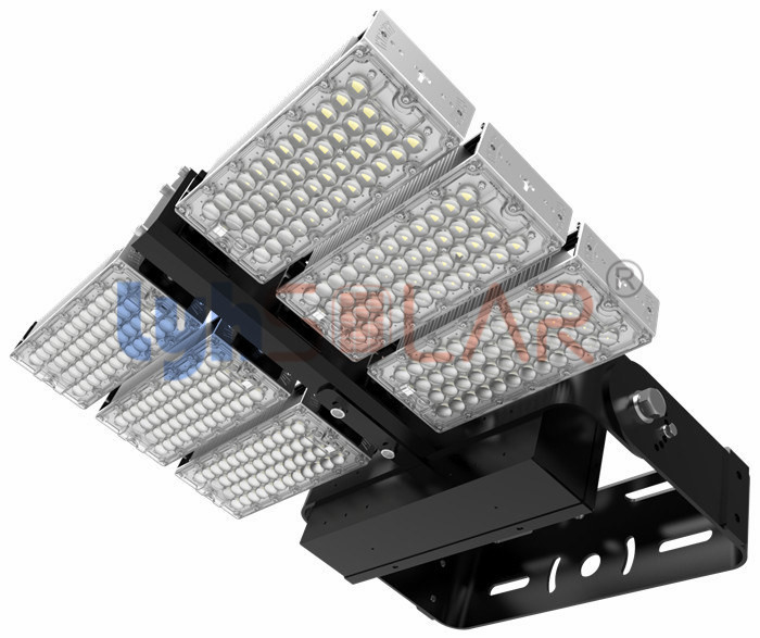 luz do estádio do diodo emissor de luz do preto 720W com reentrância alta SMD5050 Chips Total 112320Lm para o campo de esportes