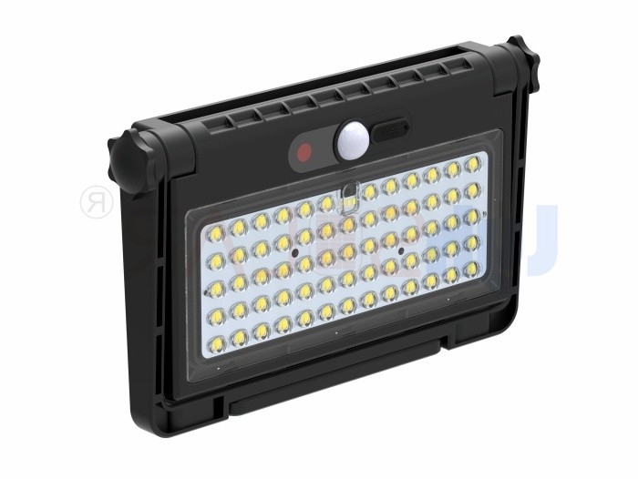 64pcs LED 8W lâmpadas de inundação solar IP65 à prova d'água para iluminação de garagem